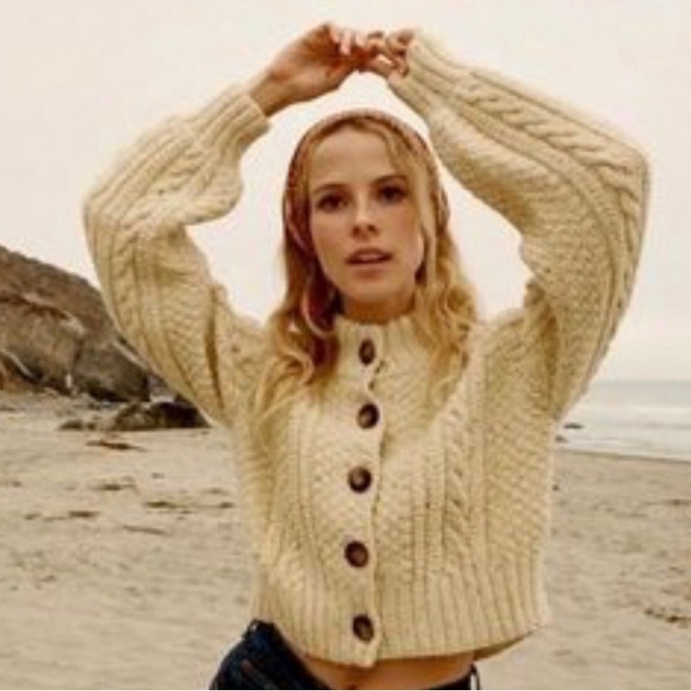 Doen Cardiff Cardigan in cream size L